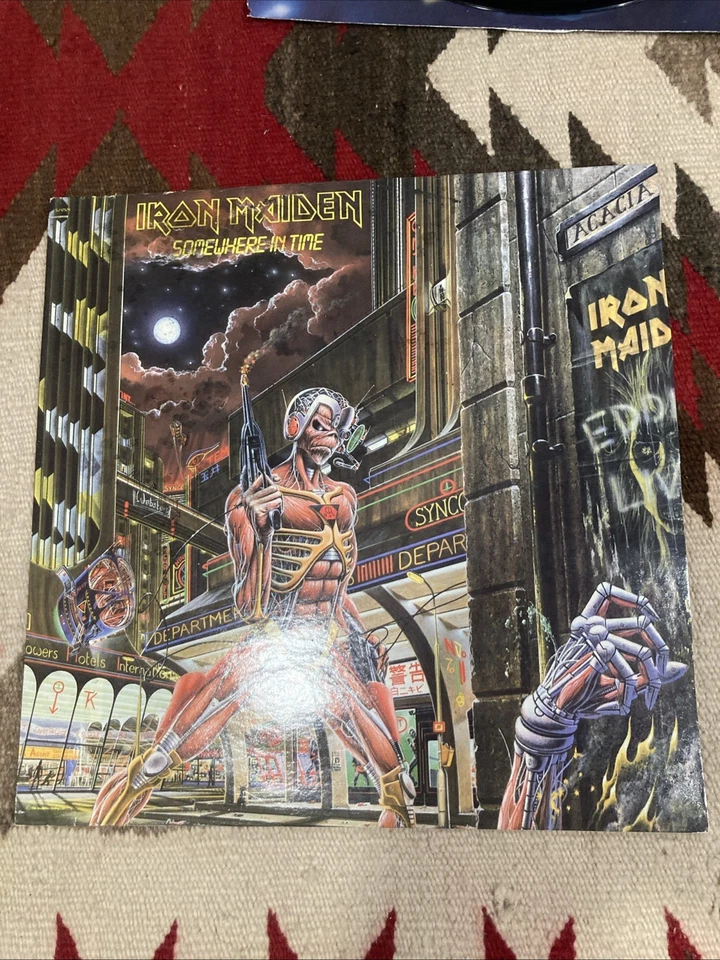 Iron Maiden "Somewhere In Time" LP 1986 Capitol Records  R-143652  - Image 1 of 4