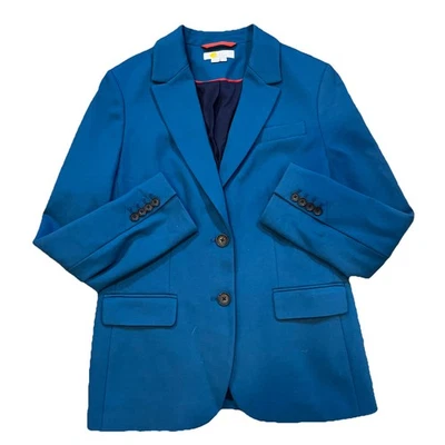 Blazer Boden Mujer Azul 2 Botones Talla US10 Preppy A Medida Corpcore Rojo Detalle Foto 1 de 4
