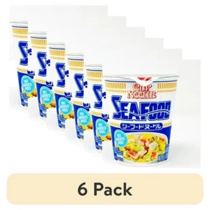 (6 Pack) Foods Cup Noodle Ramen Noodle Soup Seafood, 2.7 Oz Cup, Shelf-Stable - Picture 1 of 12