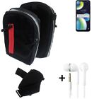  Holster / Shoulder + earphones for Wiko View 4 Lite Bag Extra Belt Case