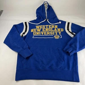 Camp David Western New England WNE Hoodie Adult Small Blue Pullover Sweatshirt - Picture 1 of 12
