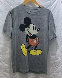 Disney Mickey Mouse Classic T-Shirt for Adults – Gray, Size L - Picture 1 of 5