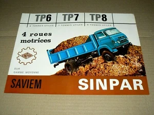 Prospekt LKW Saviem Sinpar TP RENAULT Brochure Truck LKW Catalogue - Bild 1 von 1