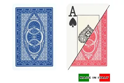 DA VINCI Ruote 100% Plastic Playing Cards - Bridge Size Jumbo Index - Image 1 of 2