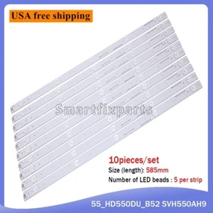 New LED strips For SVH550AH9 SVH550AC3 Insignia NS-55D510NA17 Sharp LC-55LB481U - Picture 1 of 5