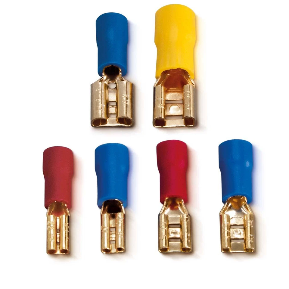 Sinuslive FS Flachstecker 0,75-6,0mm² 2,8mm 4,8mm 6,3mm je 10 Stück vergoldet