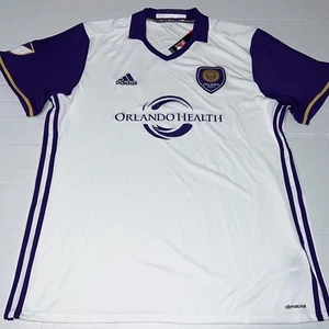 Maglietta nuova con etichette Adidas Orlando City SC 2017 replica Away LIONS MLS taglia XL $85 - Foto 1 di 13