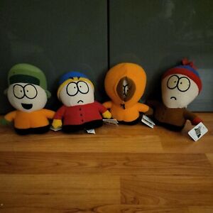 South Park, 4 x 2008 5" plush soft toy figures bundle set Eric Kenny Stan Kyle