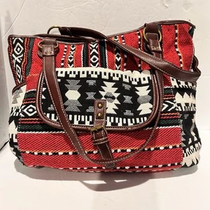 Messenger Bag Boho Southwestern Aztec Design Tapestry - Picture 1 of 15