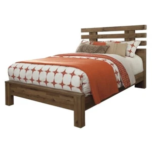 Ashley Cinrey Queen Panel Bed in Medium Brown - Picture 1 of 5