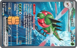 Yanmega 228/182 Team Rocket Destined Rival Credit Debit sticker holographic - Picture 1 of 2