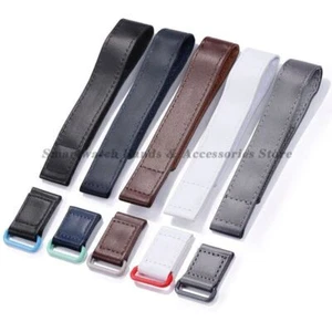 20mm For Speedmaster MoonSwatch Omega X Swatch Watch Strap PU Leather + Tools - Picture 1 of 15