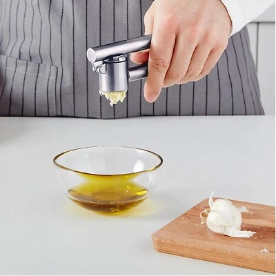 Ikea KONCIS Garlic Press, Stainless Steel, Pack of 1 - Image 1 of 3