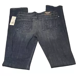 New Rock & Republic Stella Y2K Straight Leg Jeans Blue Size 28 Stretch NWT 30x36 - Picture 1 of 14