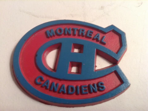 NHL vintage Montreal Canadiens standing board hockey fridge rubber magnet Cover