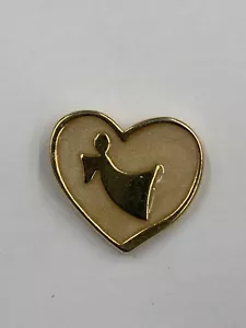 Spilla spilla da bavero angelo in cuore color oro vintage - Foto 1 di 3