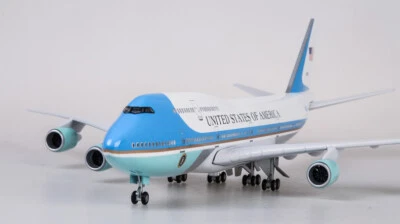 1/150 Resin US Air Force One B747 Boeing 747 Plane Model Airplane Airline Gift - Image 1 of 4