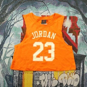 Camiseta sin mangas Jordan (Her)tage naranja talla mediana Jumpman Jersey Moda - Imagen 1 de 3