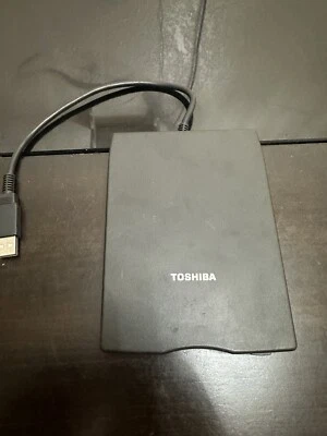 Toshiba USB FDD Kit External Floppy Drive Model No. PA3109U-1FDD (Black) - Image 1 of 4