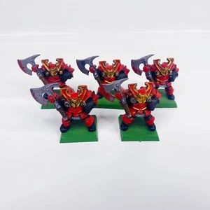 1994 5x Warhammer 2nd Ed./Edition Chaos Warrior Paint Set plastic + painted - Picture 1 of 7