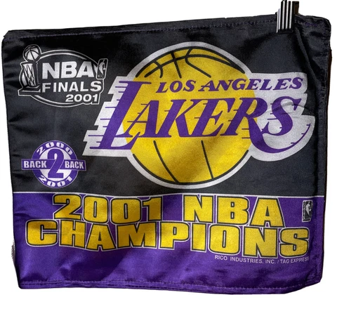 NBA Los Angeles Lakers 2001 NBA Champions Flag Back to Back Car Flag Cover