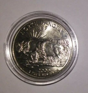 North Dakota - 2006 Denver Mint - State Quarter ( Uncirculated ) + Coin Capsule! - Picture 1 of 1