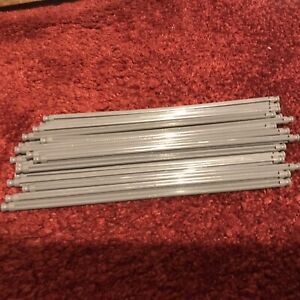Group of 20 long grey rods 19cm Straight K'NEX Pieces.