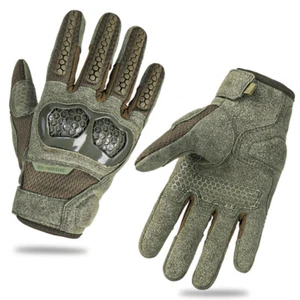 Tactical Gloves Touch Screen Knuckle Protection Special Forces Security Patrol - Picture 1 of 24