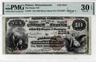 1882 $10 National Bank 'Brown back' note-fr.487 (Palmer,MA CH#2324)PMG VF 30 EPQ