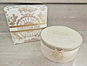 Christian Dior 2024 Limited Holiday Gold Makeup Vanity Pouch Case with Mirror - Bild 1 von 7