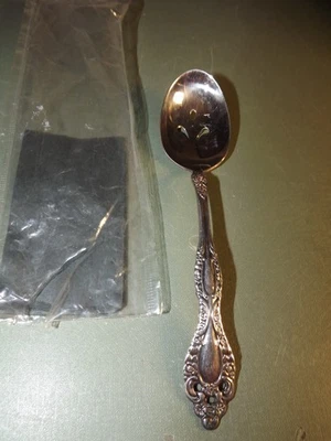 1881 Rogers/Oneida Victorian Classic Slotted Serving/Relish Spoon 6.75"-Open Pkg - Image 1 of 4