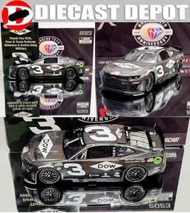 AUSTIN DILLON 2023 DOW SALUTES TO VETERANS 1:24 ARC DIECAST - Picture 1 of 5