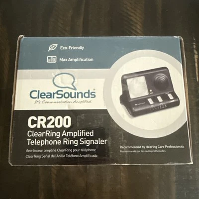 ClearSounds ClearRing Señalizador de anillo telefónico amplificado CR200 nuevo en caja Foto 1 de 4