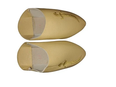 Cute Vintage Moroccan Babouche Slippers for Babies Boys  6 - 12 Months  New - Image 1 of 3