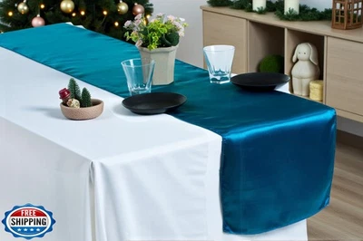 MDS Christmas Satin Table Runners - 5 Pack, 12 x 108 Inches - Bright Silk Sat - Image 1 of 4