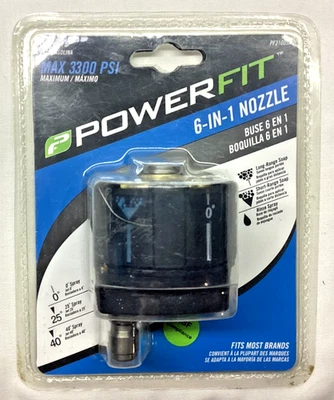 Boquilla de pulverización de cambio Powerfit PF31005A Quick Connect 6 en 1 para lavado a presión Foto 1 de 4
