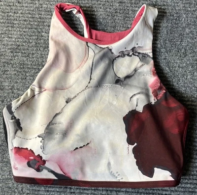 Sutiã esportivo feminino Under Armour pequeno rosa academia ioga corrida esportes - Imagem 1 de 4