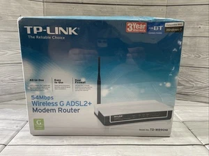 TP-Link wireless modem router Model TD-W8901G 54mbps G ADSL2+ New Sealed - Picture 1 of 7