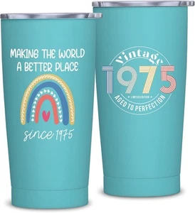 Happy 50th Birthday Gifts for Women, 20 oz, Teal-50th Women - Picture 1 of 7
