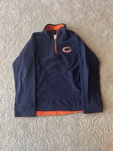 Chicago Bears Sweater Kids Small Size 6 Blue Fleece 1/4 Zip NFL Football - Picture 1 of 4