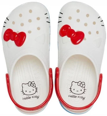 Crocs Hello Kitty Classic Clog Girls BRAND NEW Childs & Junior Szs 209469 209454 - Image 1 of 4