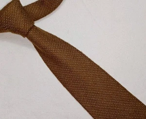 Vintage Hepworths Herren Krawatte braun Strukturmuster klassische Krawatte - Bild 1 von 12