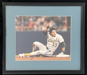 JOSE CANSECO • RARE Signed & Inscribed OAKLAND TRIBUNE 40/40 PRESS PHOTO PSA COA - Picture 1 of 4