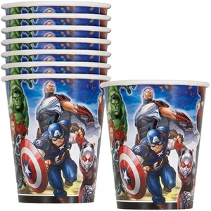 Unique Avengers Disposable Paper Cups - 9 oz., 8 Pcs - Picture 1 of 2