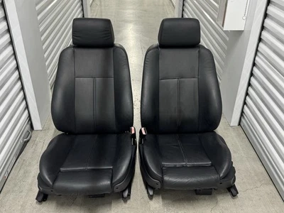 Par de asientos deportivos izquierdo derecho negro OEM BMW E39 525i 530i 540i 1997-2003 Foto 1 de 4