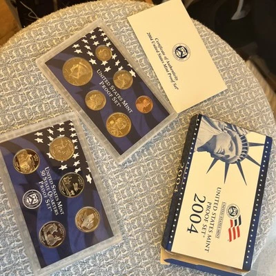 2004 Proof Set U.S. Mint Original Government Packaging OGP COA - Image 1 of 3