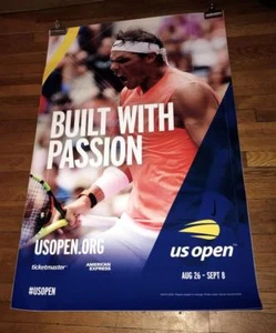 2019 US OPEN SUBWAY POSTER Rafael Nadal RARE - Picture 1 of 1