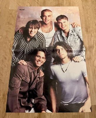 Take That 1994 Robbie Williams Poster Swedish Music magazine Okej Vintage 1990s - Image 1 of 4