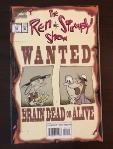 The Ren and Stimpy Show: Wanted Brain Dead or Alive Marvel Comic #14 Jan 1994 - Picture 1 of 5