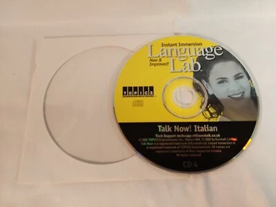 ITALIAN Language Instant Immersion  Lab CD PC 2002 Topics Entertainment FAST SHP - Image 1 of 2